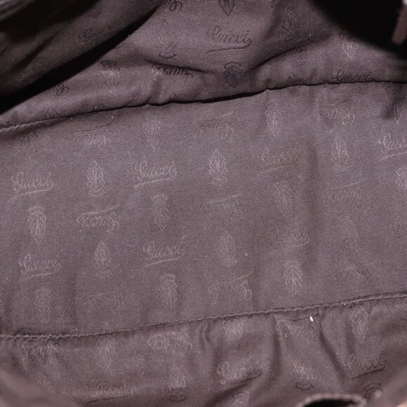 GUCCI GG Canvas Guccissima Bag Leather 2way Gold Metal brown 247902 Auth 121383 - Picture 9 of 16